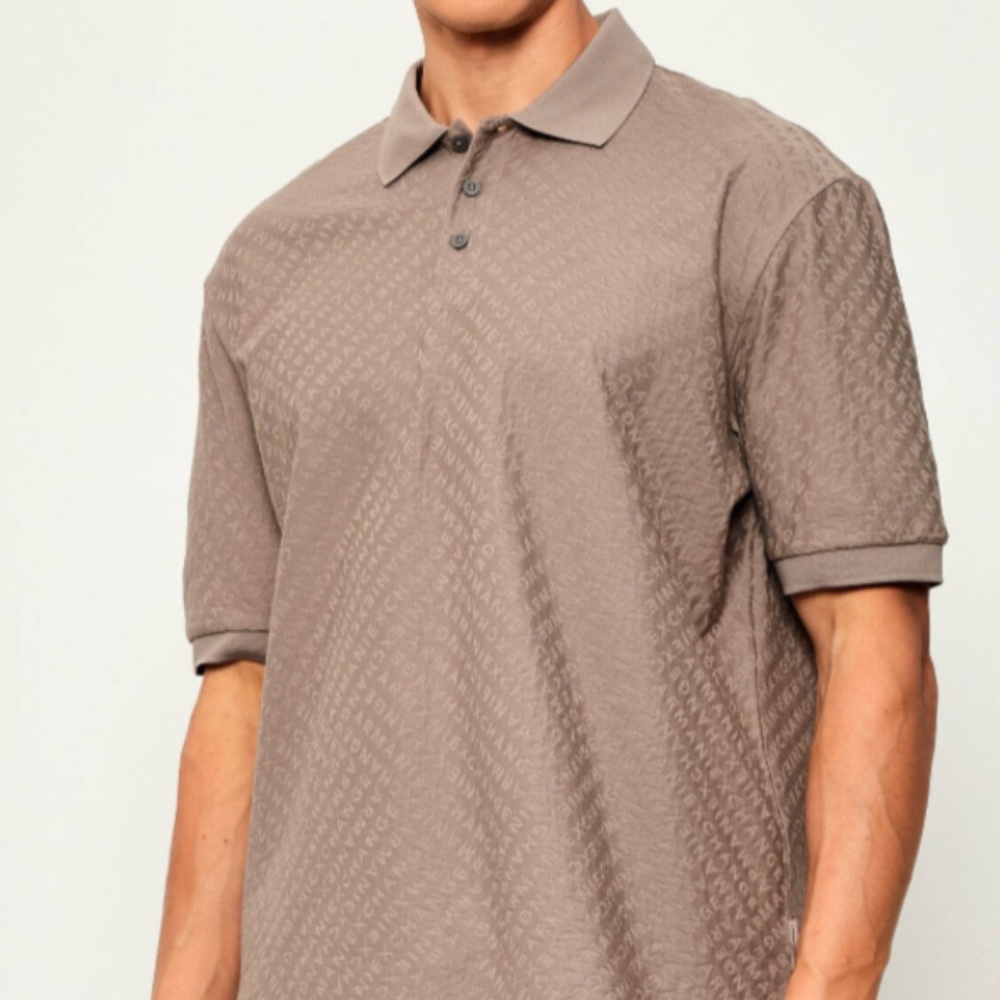 Armani Exchange Men’s Beige Polo (L)